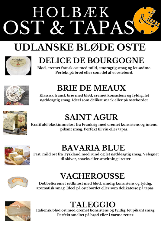 Udenlandske bløde ost